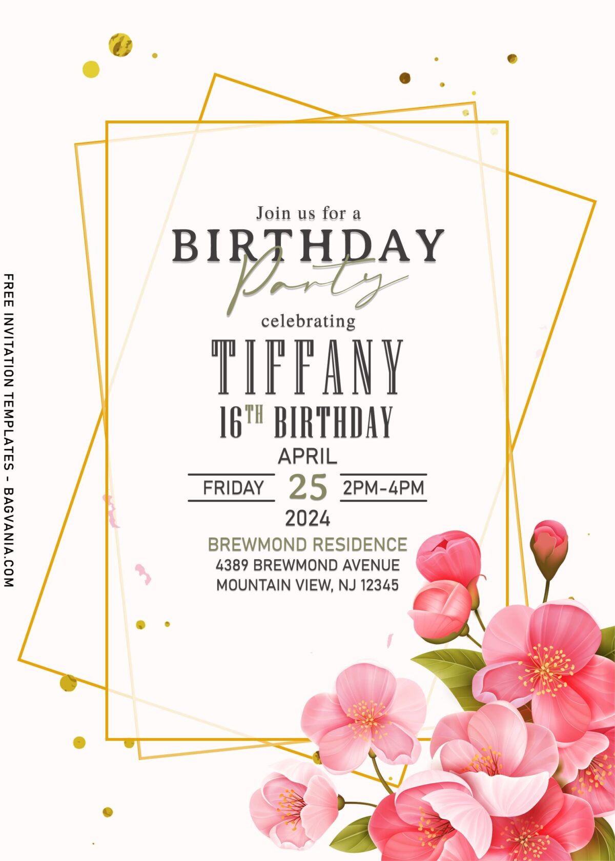 8+ Snappy Magnolia Buds Birthday And Baby Shower Invitation Templates