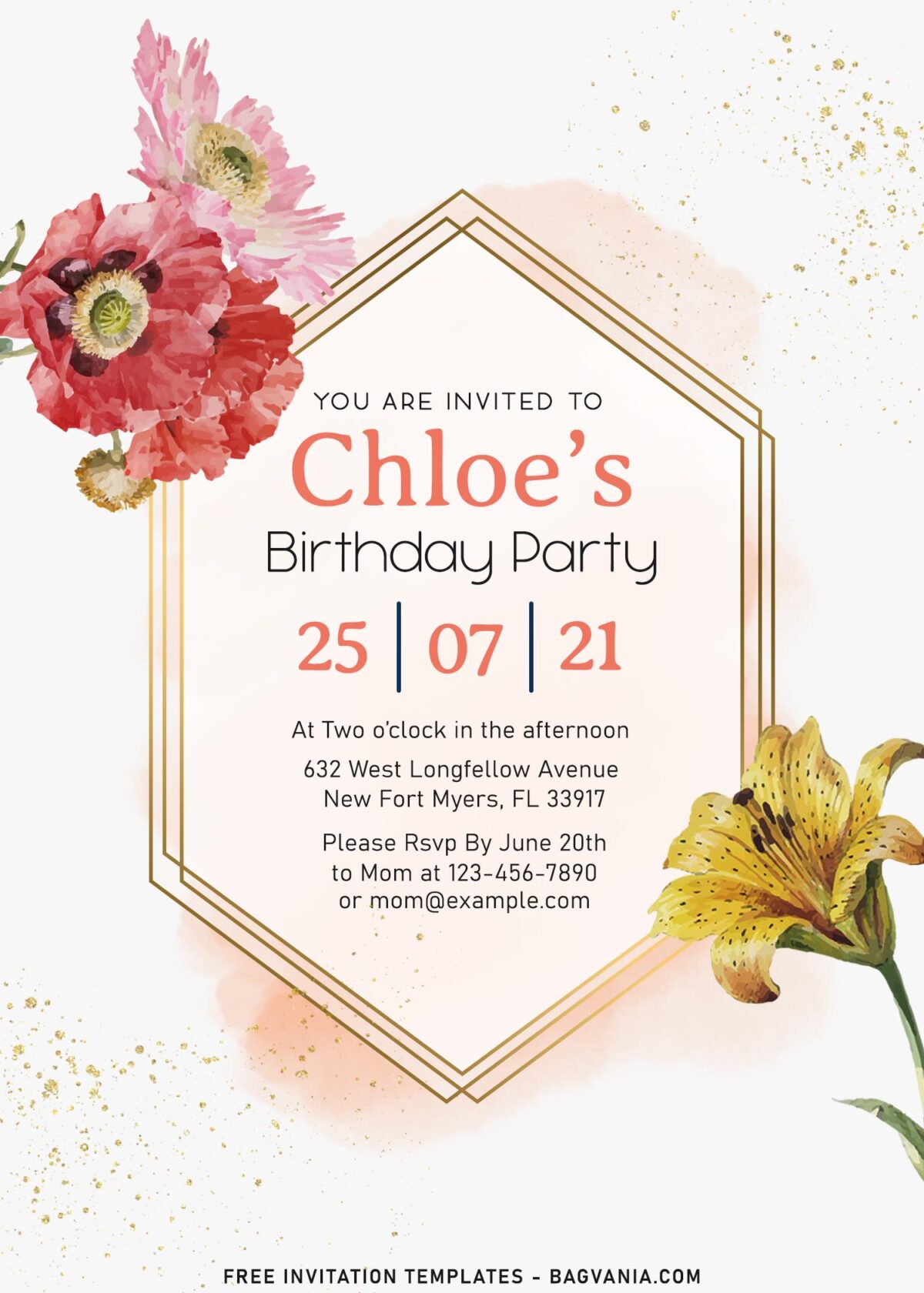 8+ Simply Botanical Floral Invitation Suitable For Any Celebrations