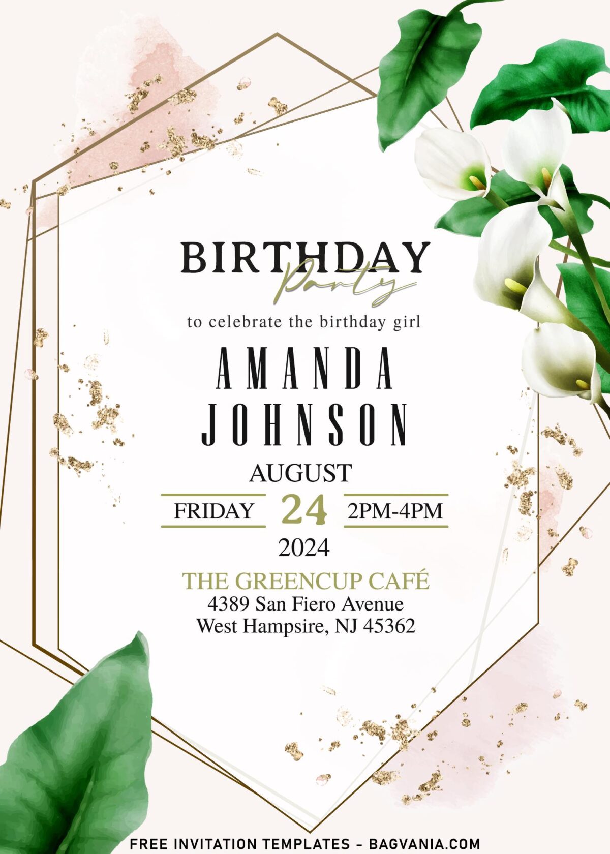 9+ Ultimate Botanical-Inspired Lily Birthday Invitation Templates