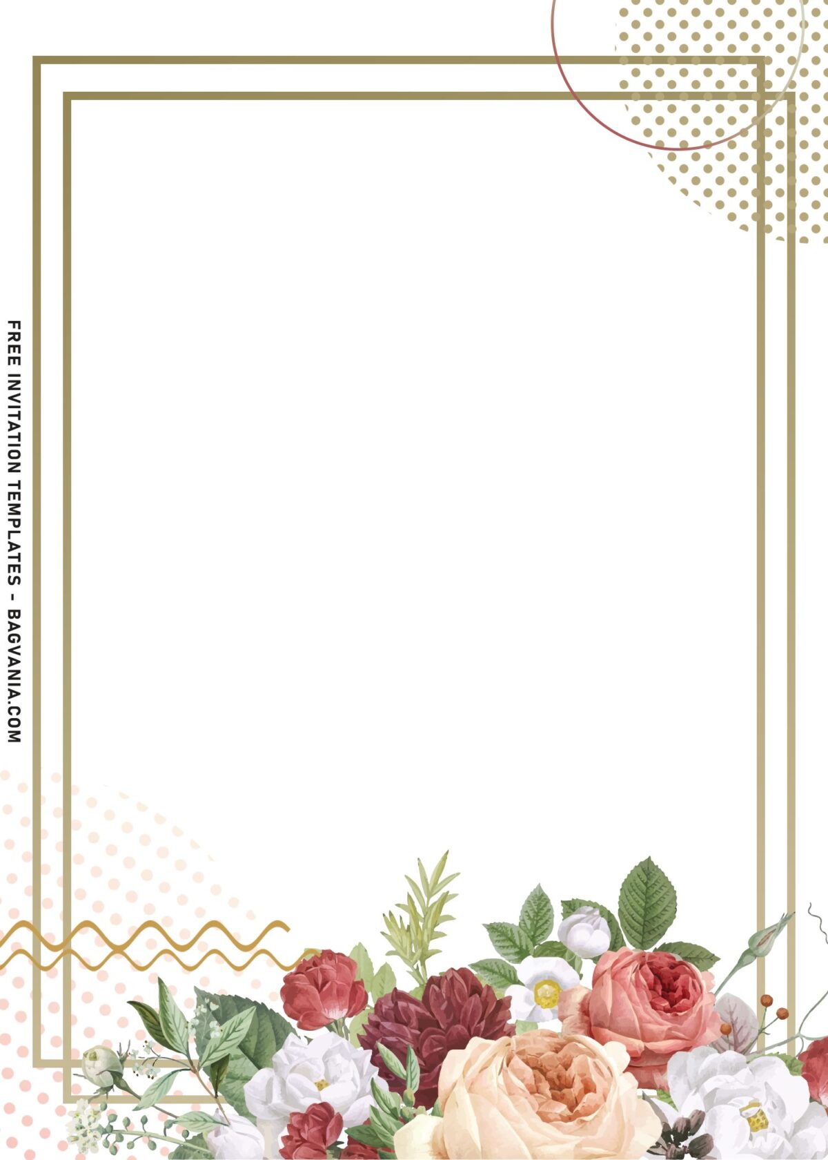 9+ Enchanted Garden Party Invitation Templates With Gardenia And Roses with white ranunculus