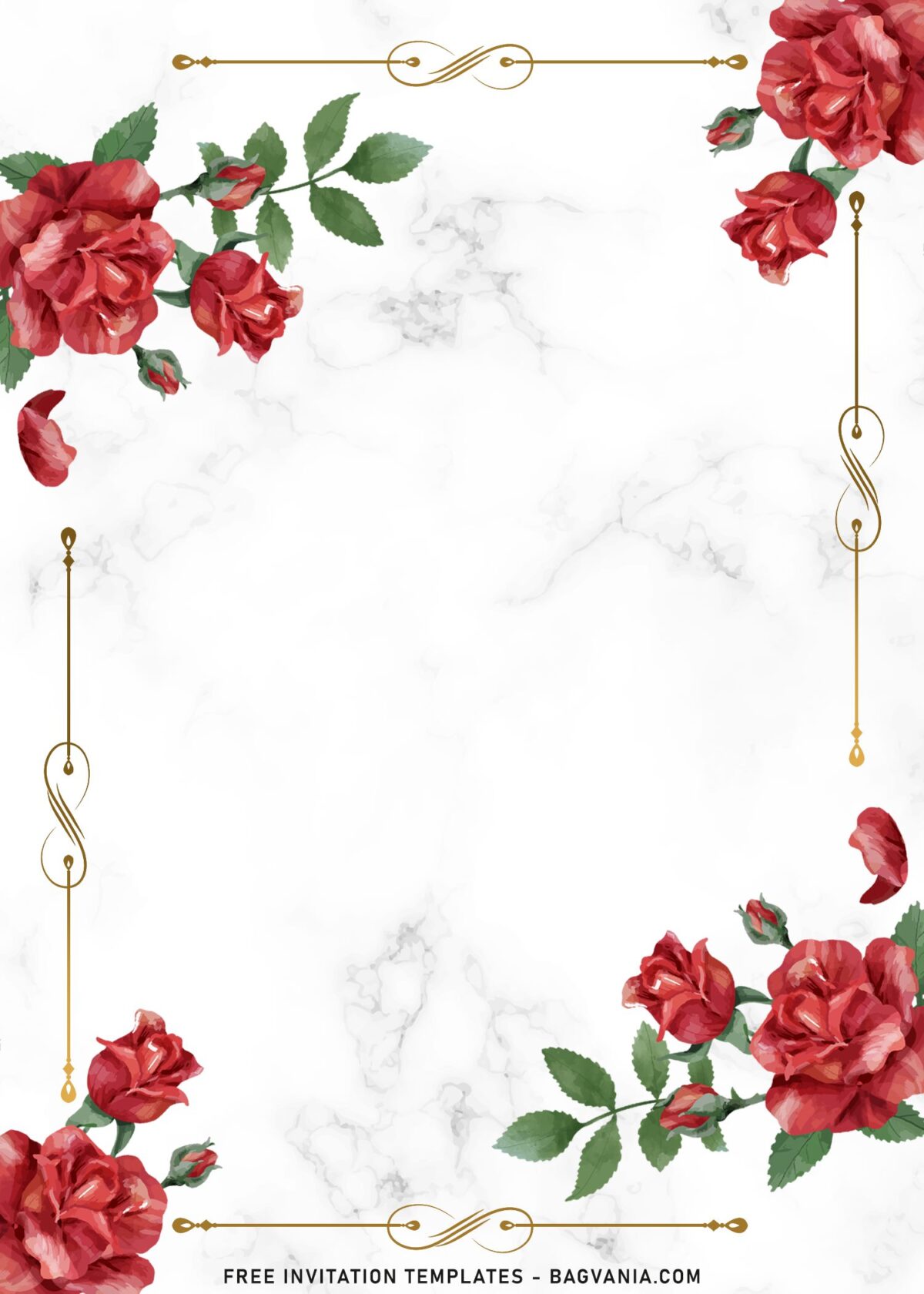9+ Romantic Climbing Rose Invitation Templates Suitable For Any Events with vintage red rose