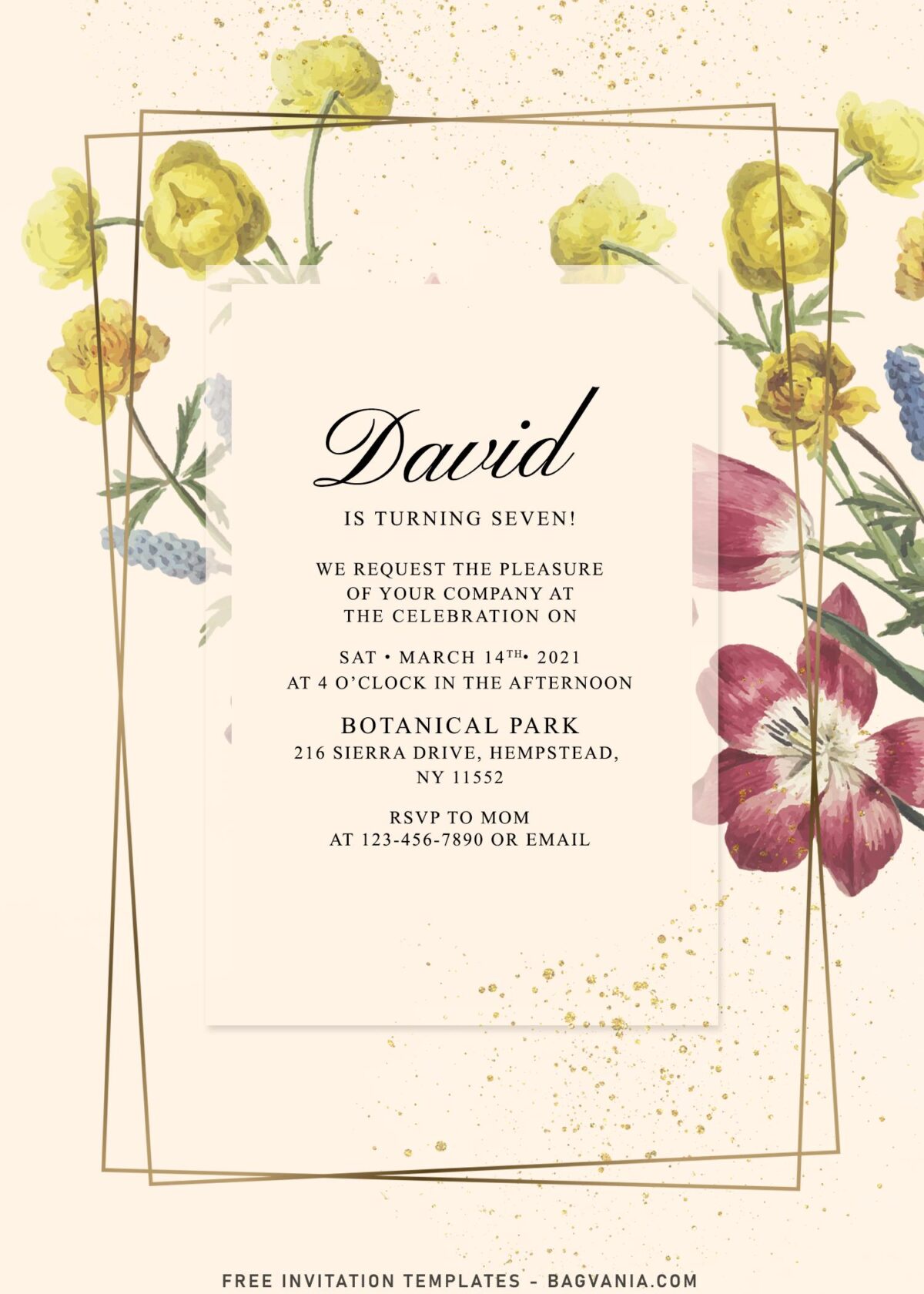 9+ Rustic Spring Bouquet Floral Invitation Templates That You Will Love