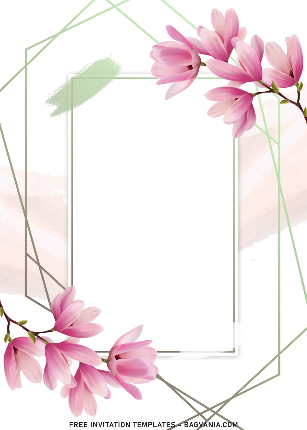7+ Spring Tulip Birthday Invitation Templates with geometric frame