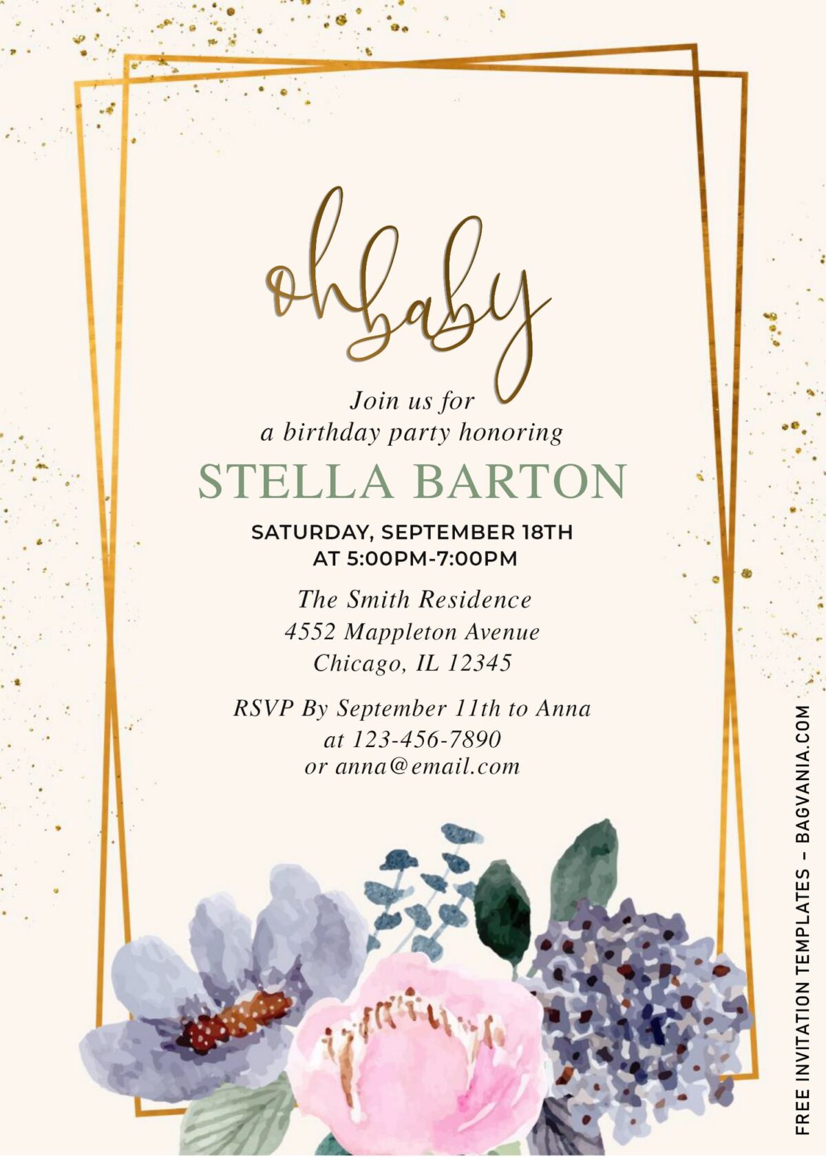 9+ Classical Gardens Birthday And Baby Shower Invitation Templates