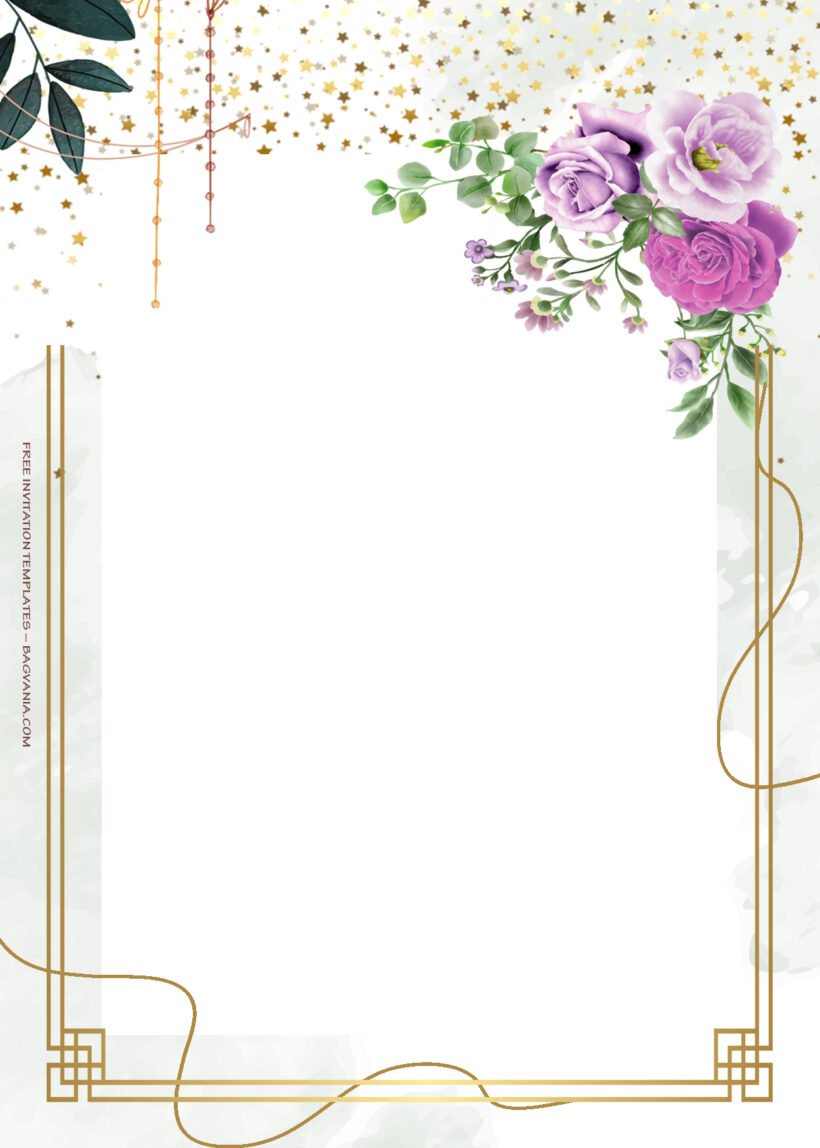 7+ Gold Floral Gate For Wedding Invitation Six