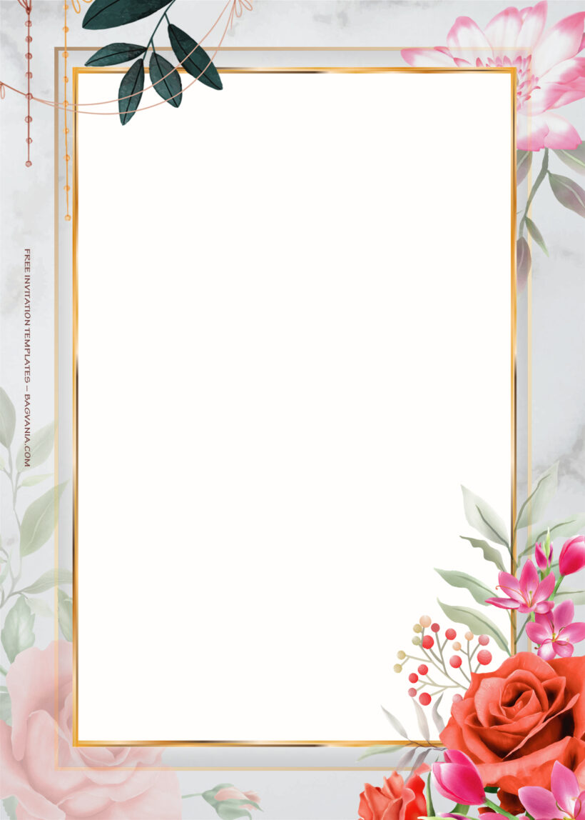 9+ Spring With Love Gold Wedding Invitation Templates Fve