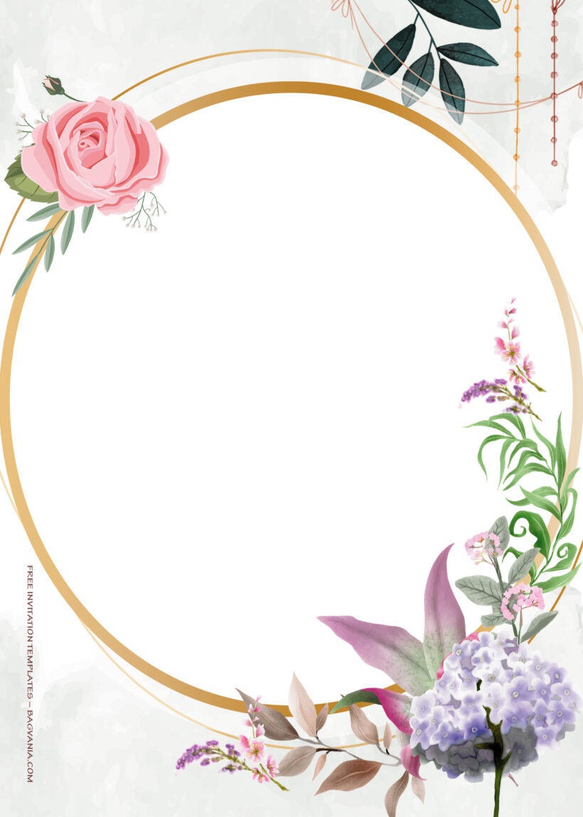 9+ Sprinkle Of Summer Gold Floral Wedding Invitation Templates One