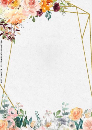 9+ Spring Dusty Floral Frame Birthday Invitation Templates You Will 