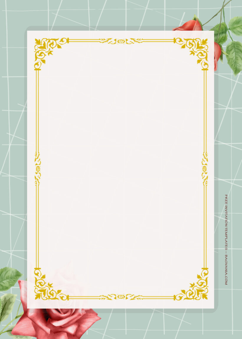 8+ Blooming Sky Gold Floral Wedding Invitation Templates Five