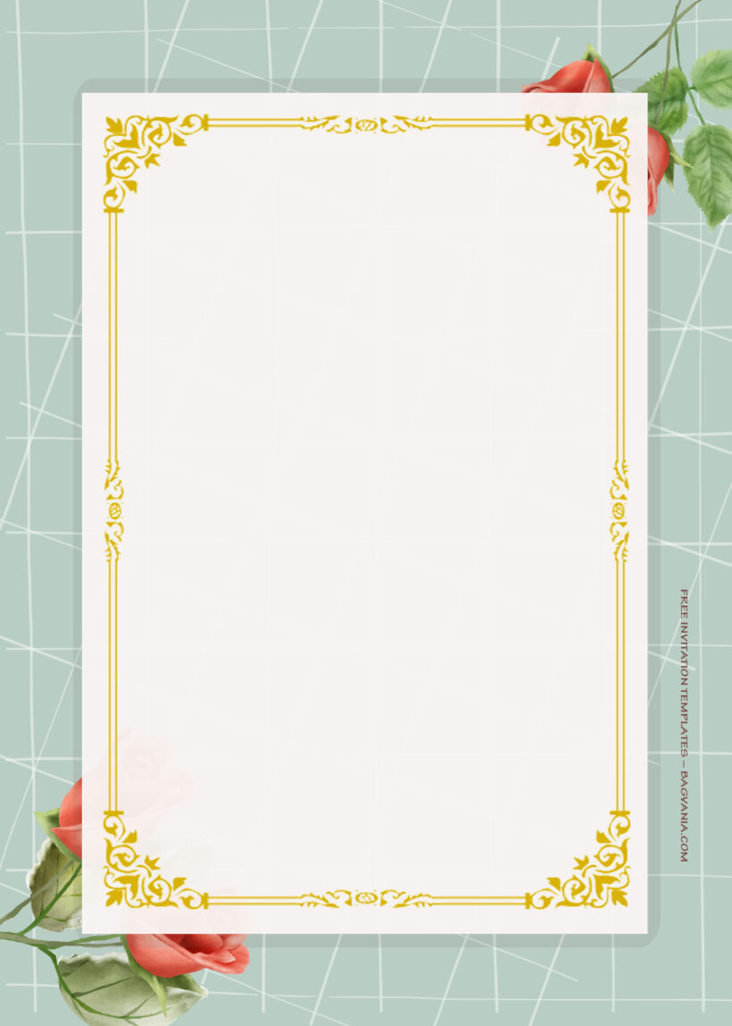 8+ Blooming Sky Gold Floral Wedding Invitation Templates Seven