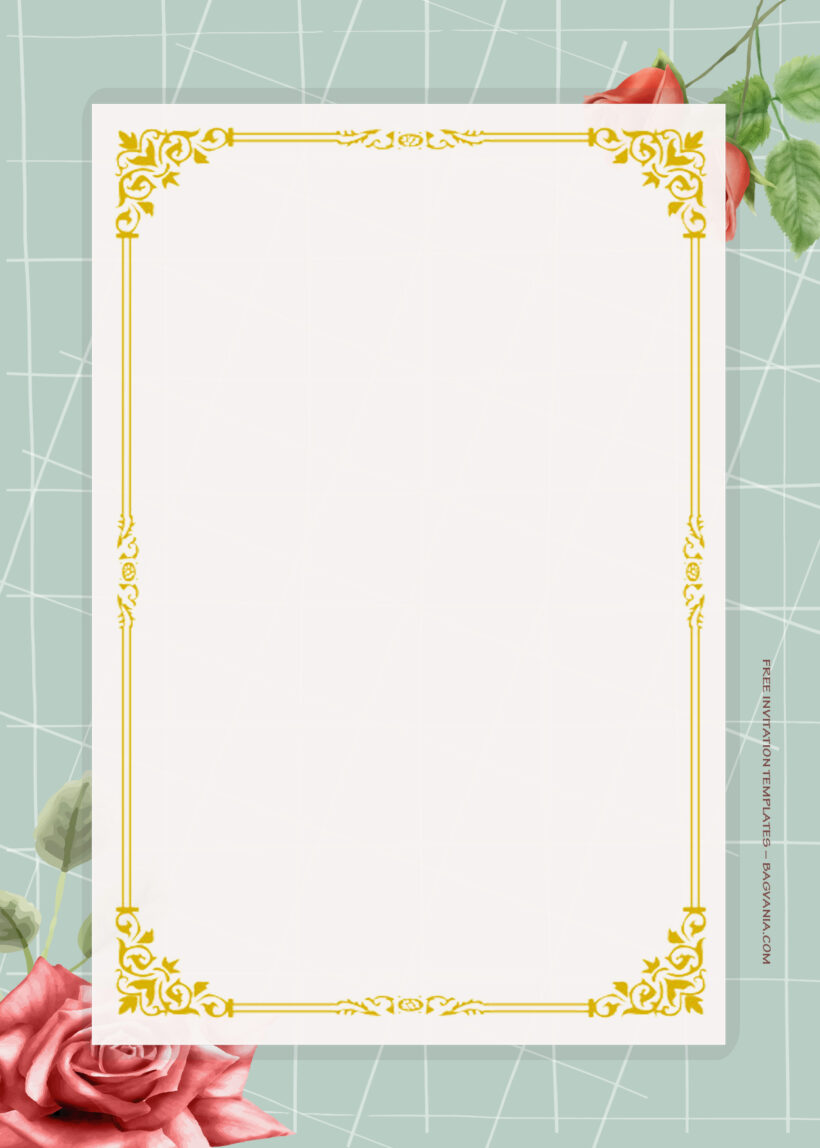 8+ Blooming Sky Gold Floral Wedding Invitation Templates Six