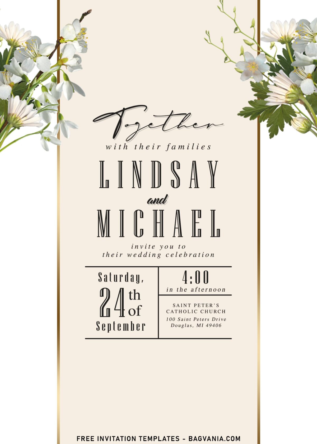 11+ Elegant All In One Greenery Floral Invitation Templates