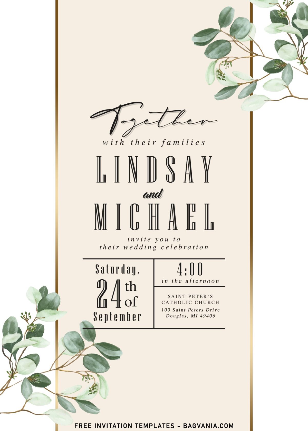 11+ Elegant All In One Greenery Floral Invitation Templates