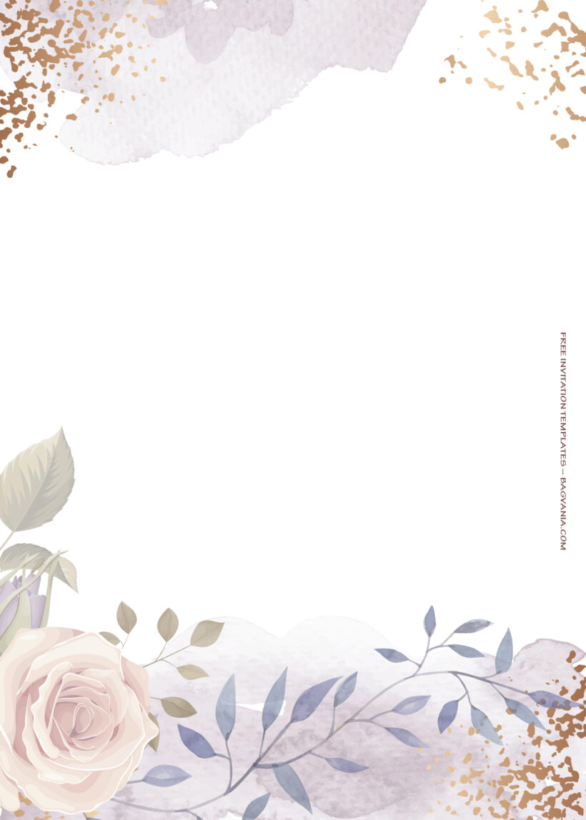 10+ Autumn In Roses Floral Wedding Invitation Templates Seven