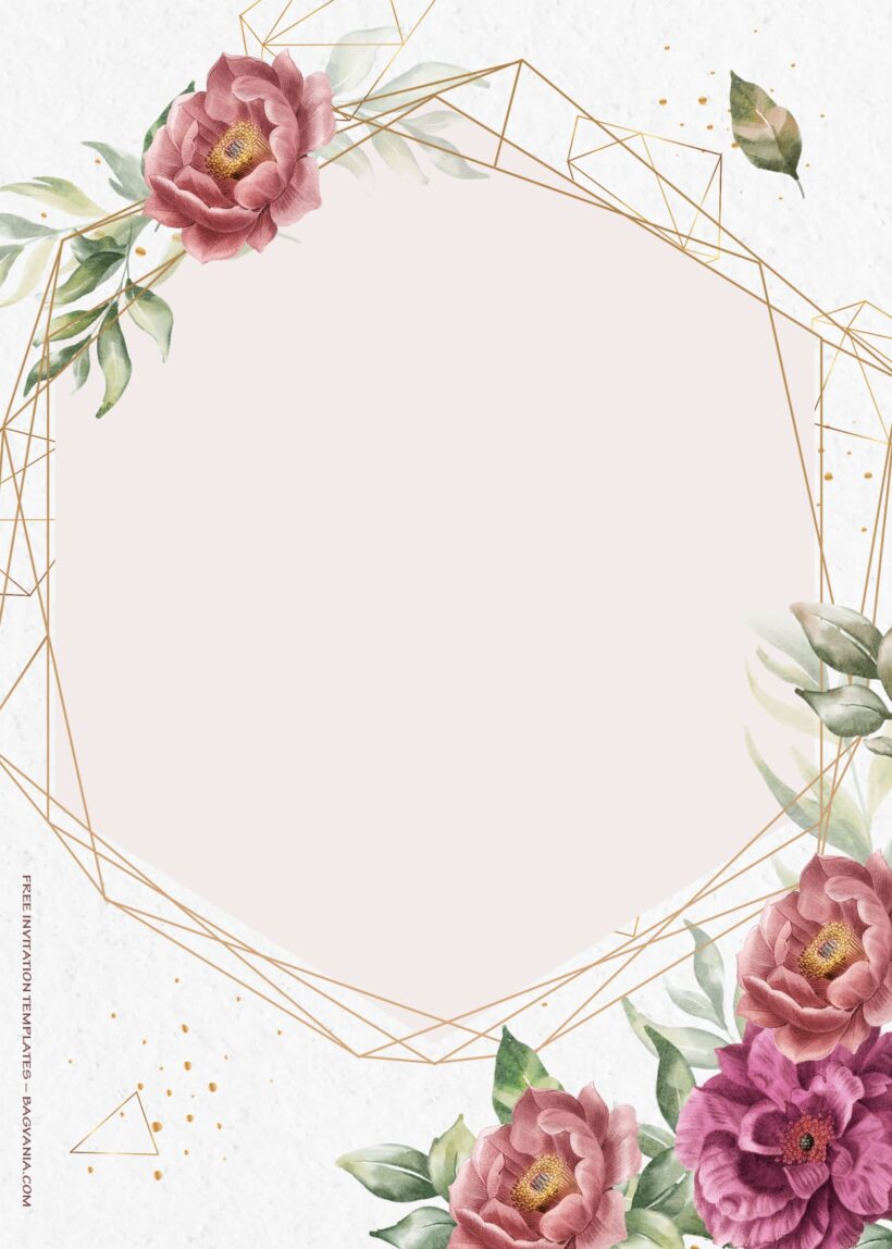 7+ Beyond Roses Floral Wedding Invitation Templates Five