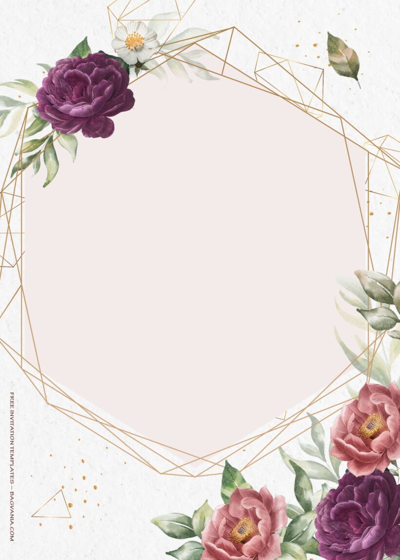 7+ Beyond Roses Floral Wedding Invitation Templates Four