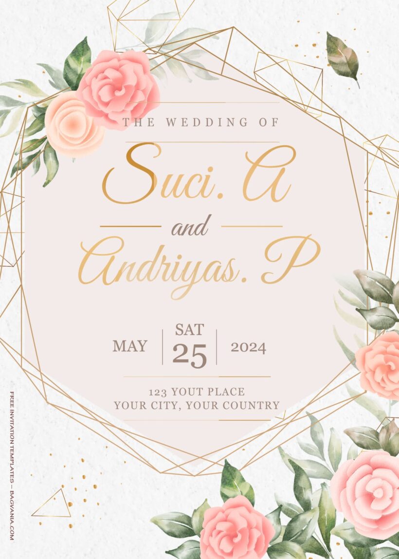 7+ Beyond Roses Floral Wedding Invitation Templates Title