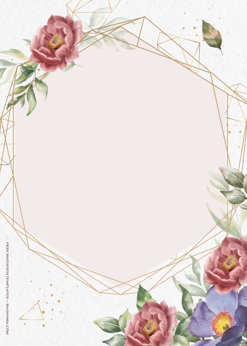 7+ Beyond Roses Floral Wedding Invitation Templates Two