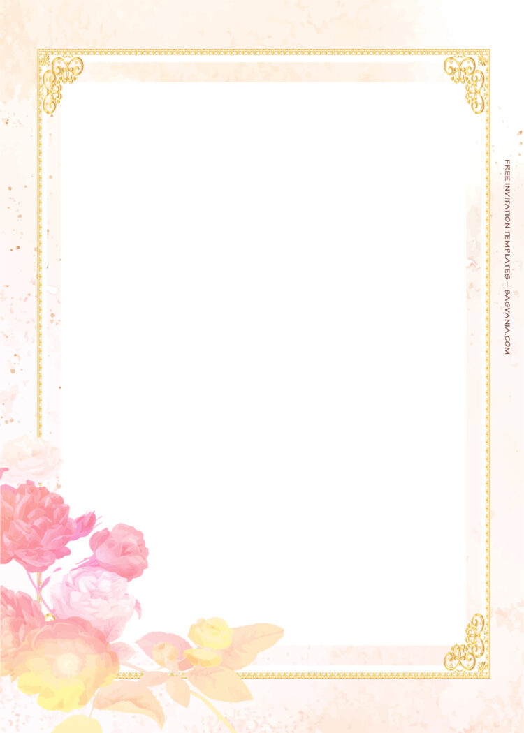 7+ Pretty Magical Floral Wedding Invitation Templates | FREE Printable ...