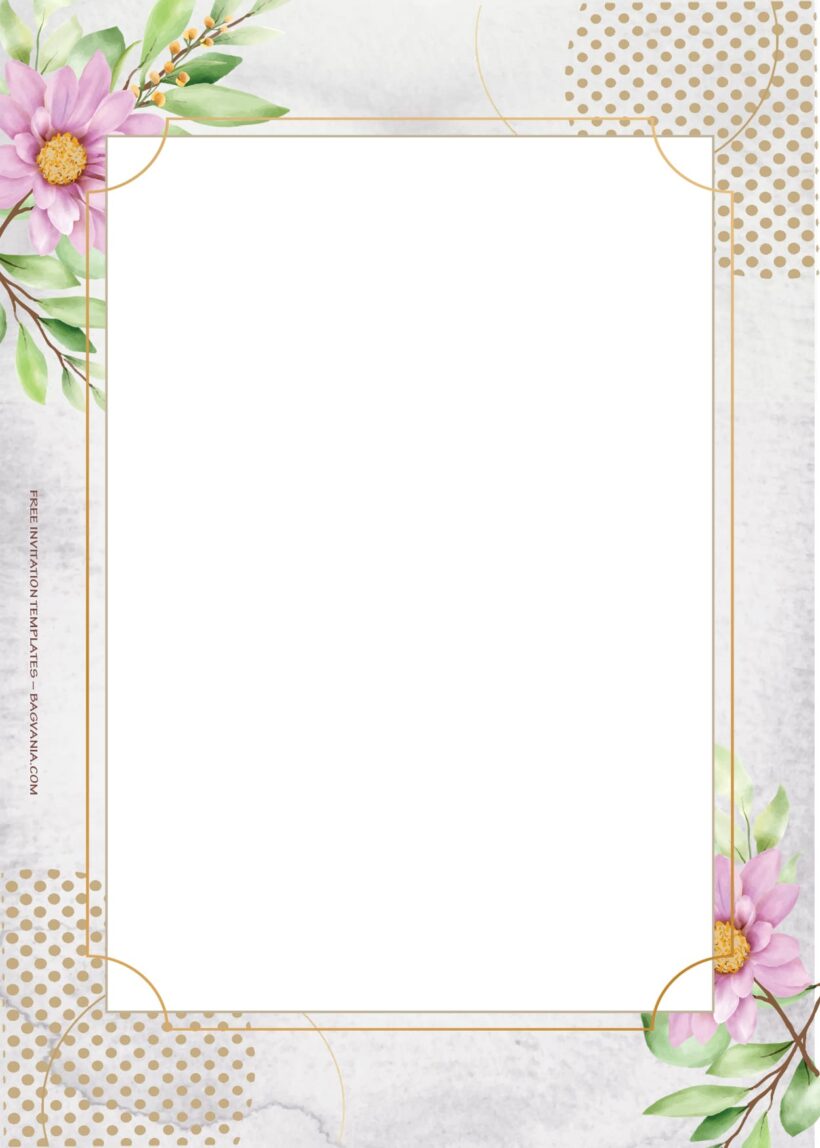 8+ Classical Spring Floral Wedding Invitation Templates One
