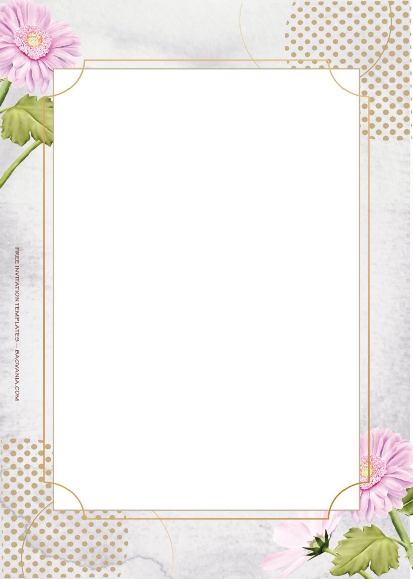 8+ Classical Spring Floral Wedding Invitation Templates Seven