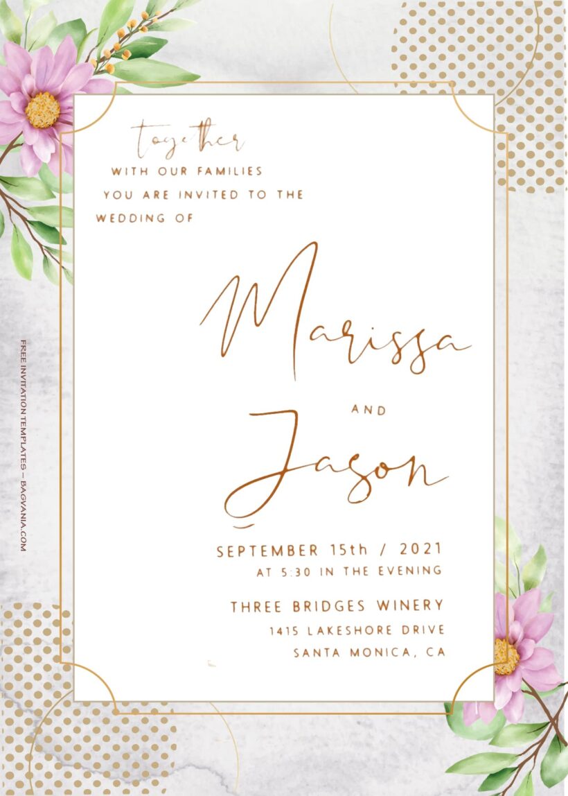 8+ Classical Spring Floral Wedding Invitation Templates Title