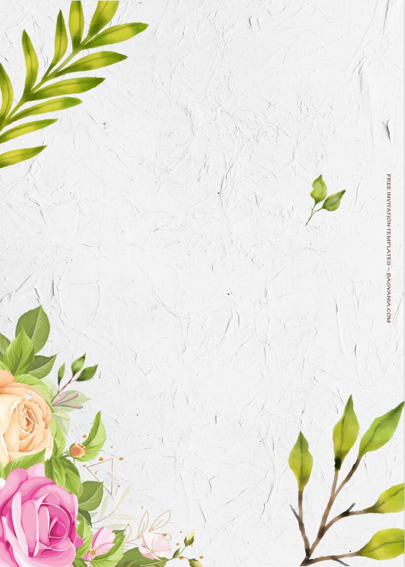 8+ Simple And Pretty Floral Wedding Invitation Templates Two