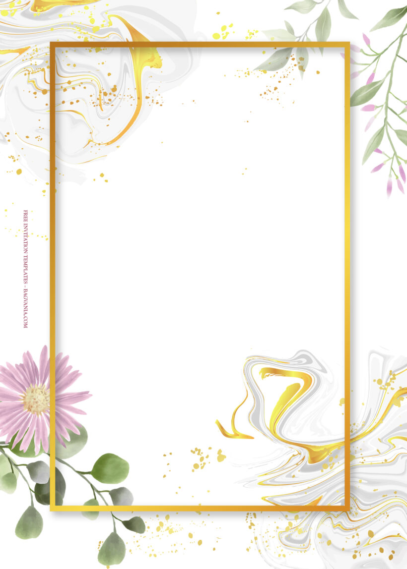 8+ Sparkling Floral Wedding Invitation Templates Two