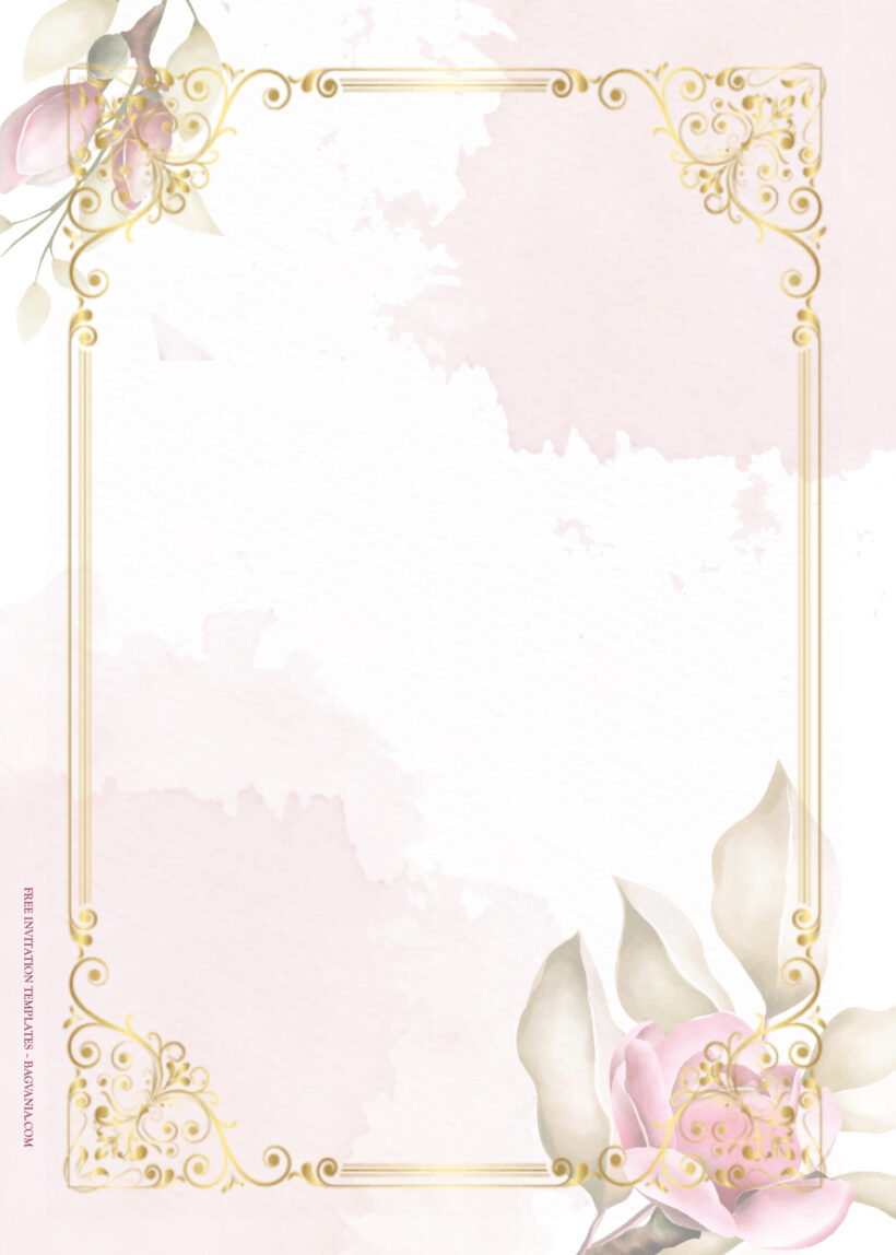 9+ Fancy Pink Floral Wedding Invitation Templates Eight