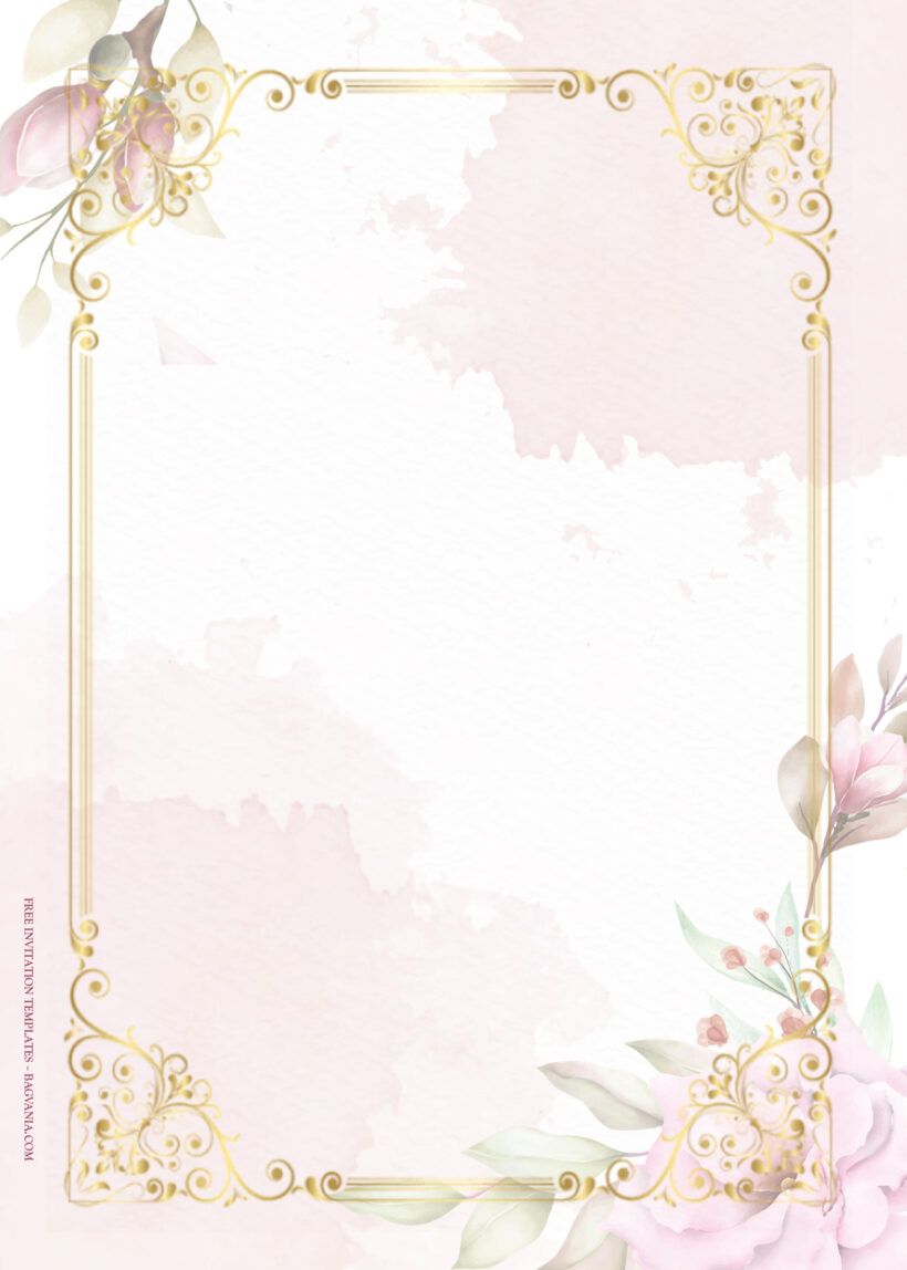 9+ Fancy Pink Floral Wedding Invitation Templates Four