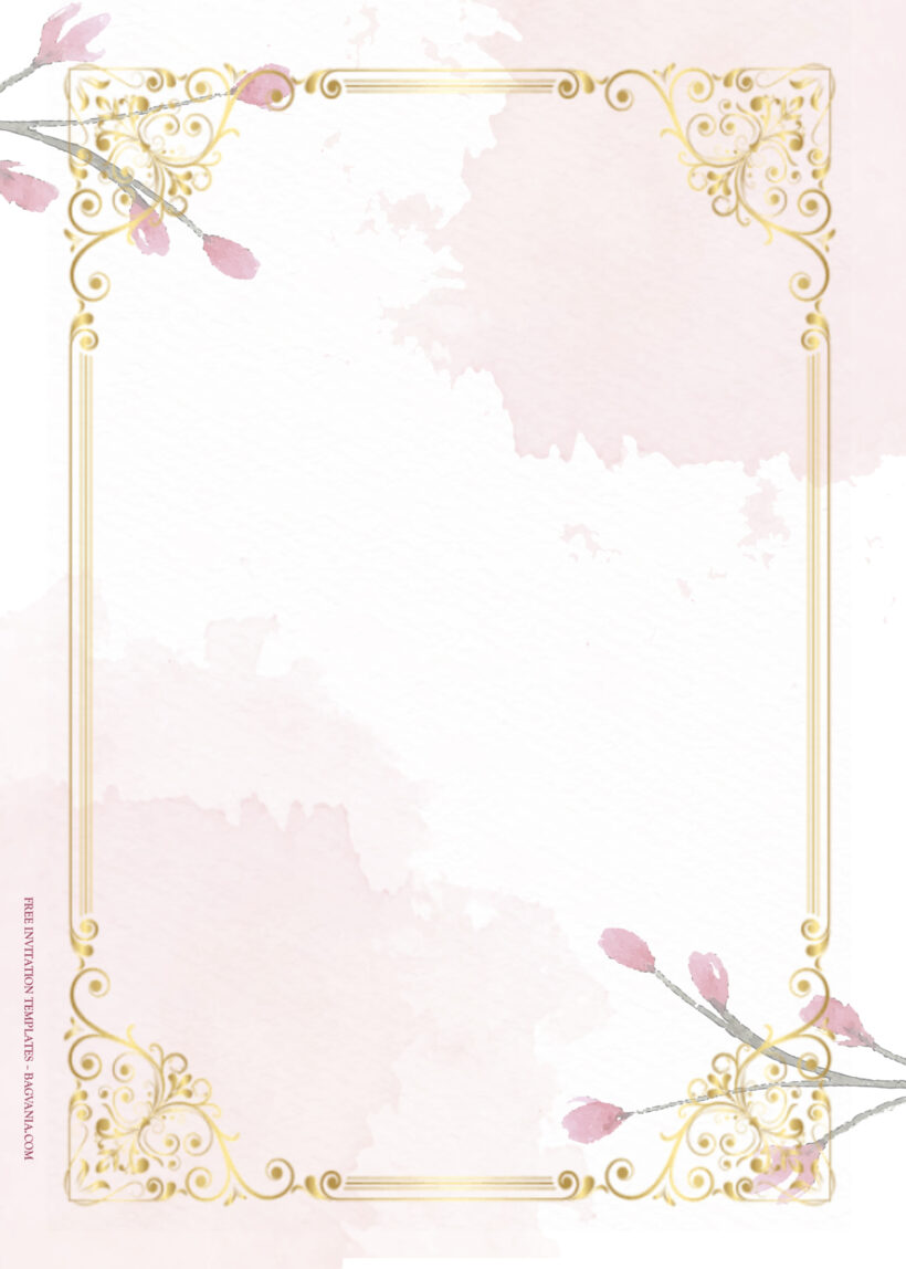 9+ Fancy Pink Floral Wedding Invitation Templates Two