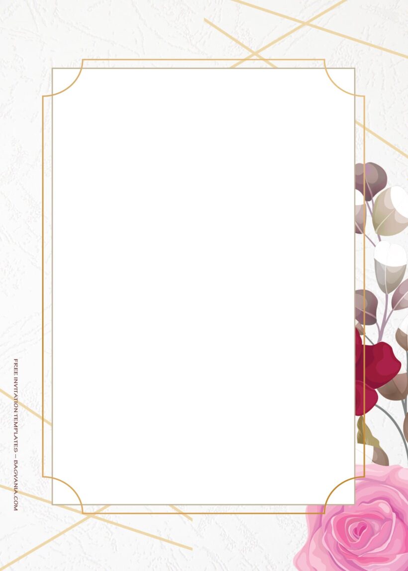 9+ Pink Fiesta Floral Wedding Invitation Templates Two