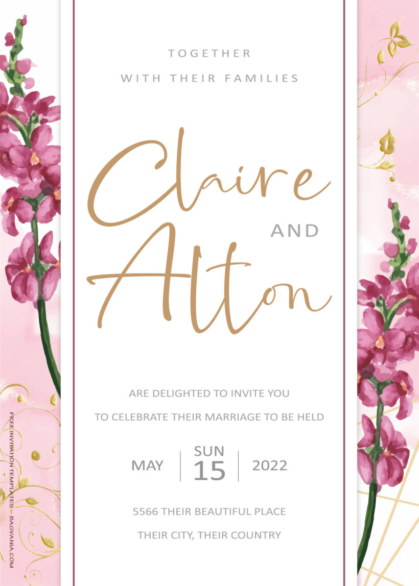 9+ Romantic Spring Floral Wedding Invitation Templates Title