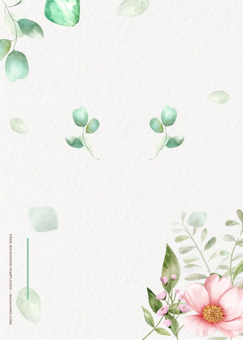 9+ Tiny Spring Floral Wedding Invitation Templates Two