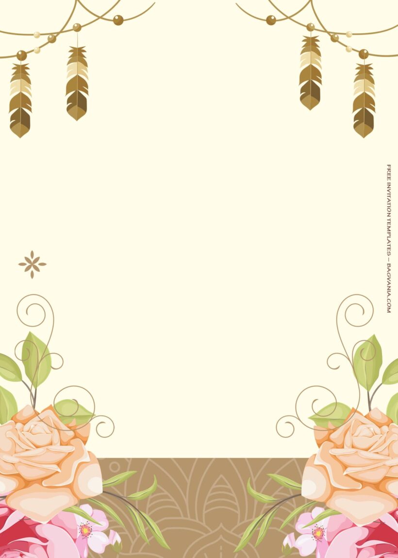 11+ Indian Style Floral Wedding Invitation Templates Six