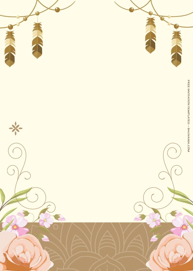 11+ Indian Style Floral Wedding Invitation Templates Two