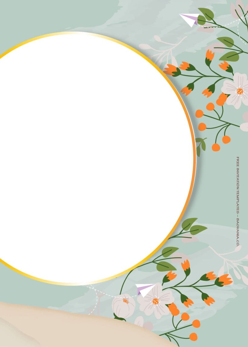 7+ Floating Floral Wedding Invitation Templates Four