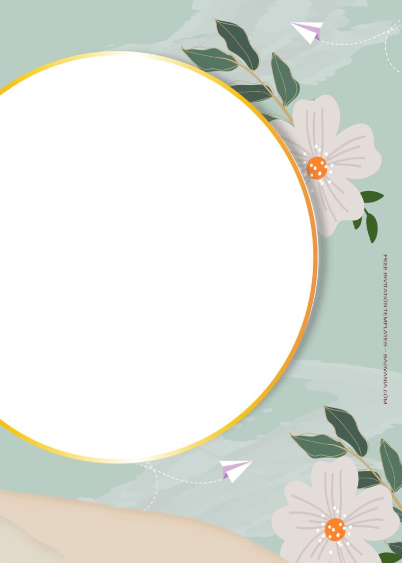 7+ Floating Floral Wedding Invitation Templates Two