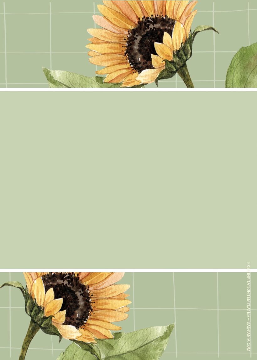 7+ Garden Of Sunflower Floral Wedding Invitation Templates Six