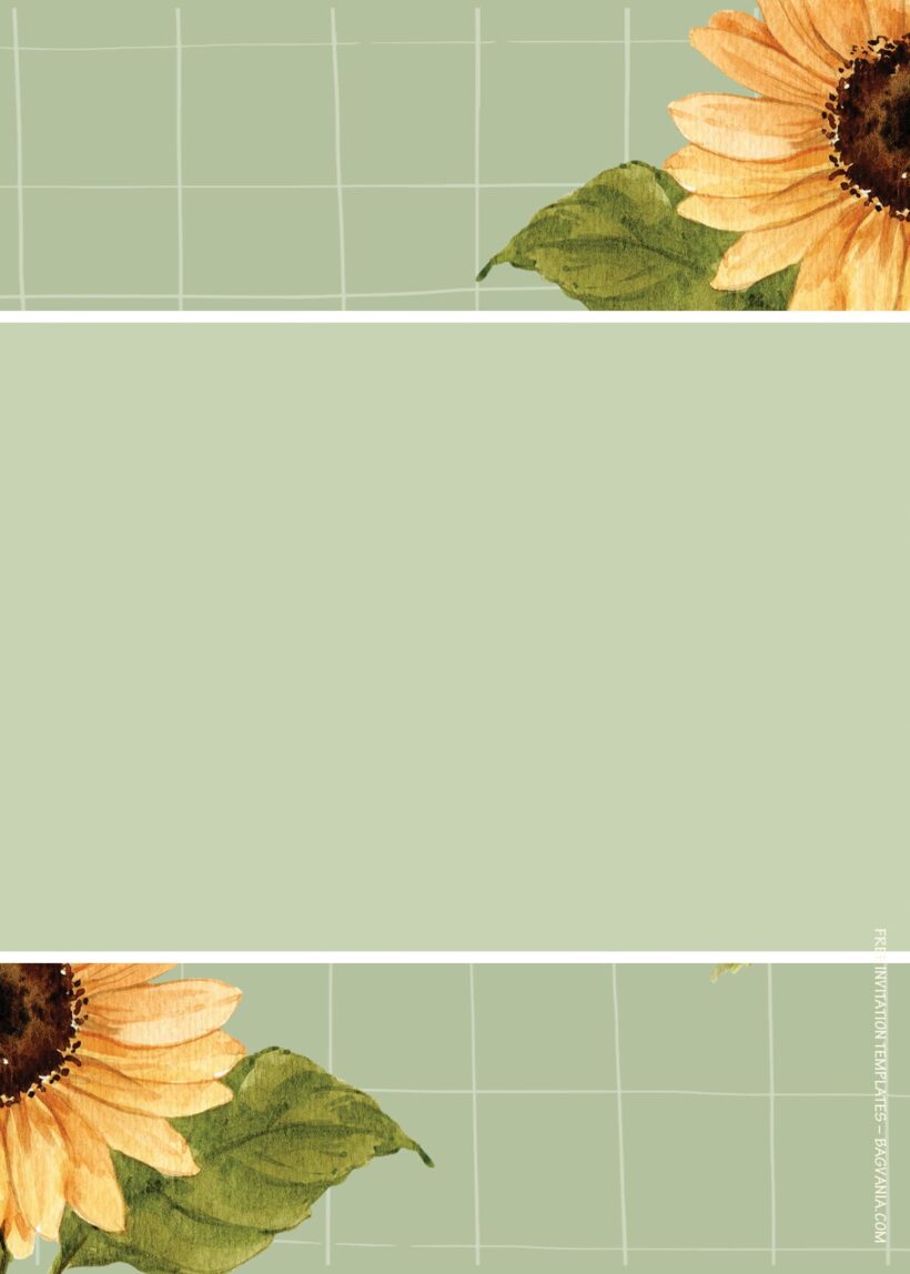 7+ Garden Of Sunflower Floral Wedding Invitation Templates Three