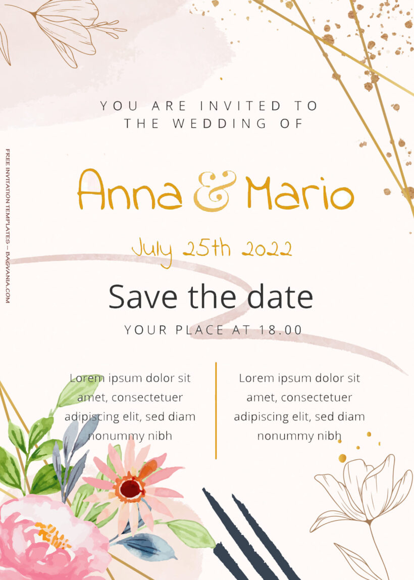 7+ Rural Garden Floral Wedding Invitation Templates Title