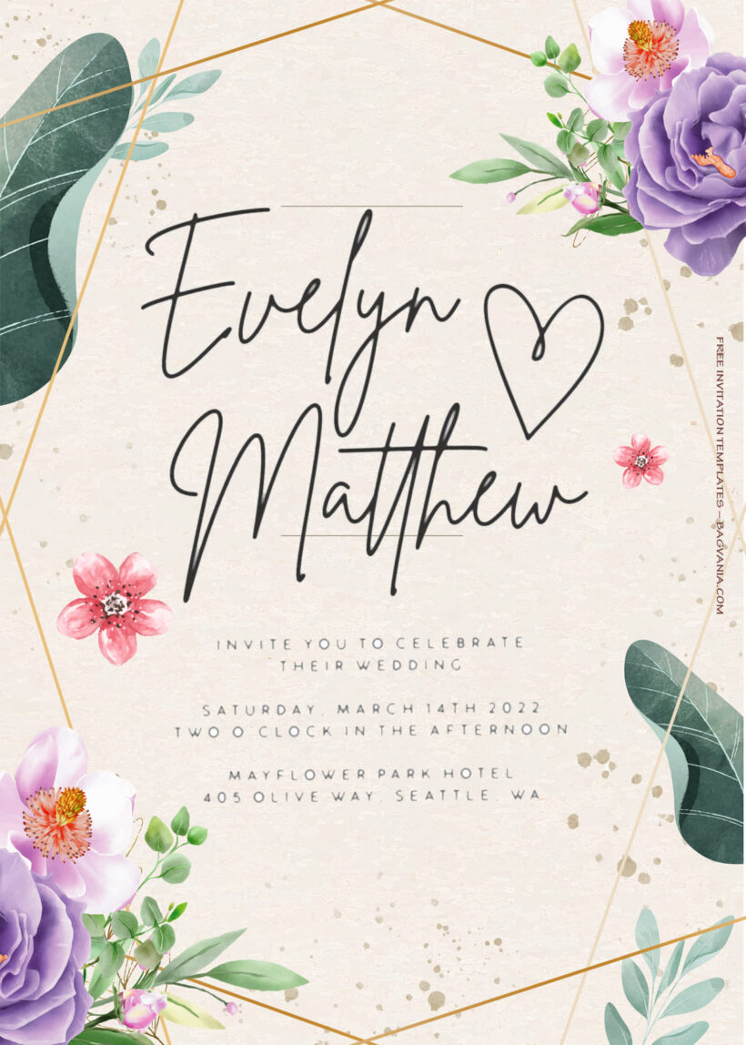 8+ Once Upon Floral Wedding Invitation Templates Title