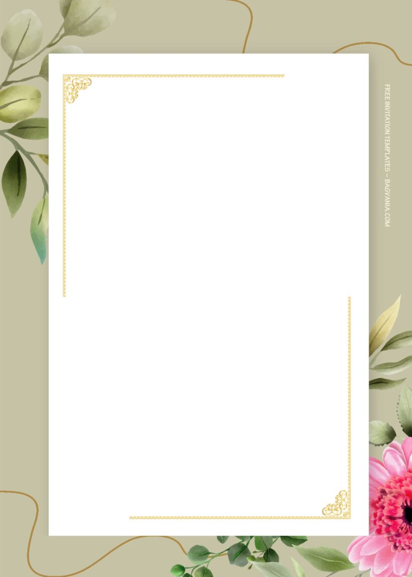 8+ Simple Floral Wedding Invitation Templates Two