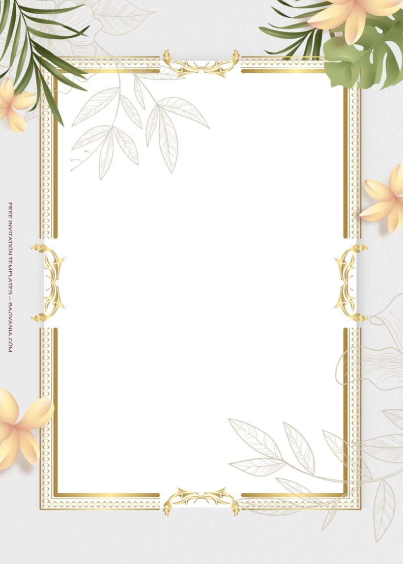 8+ Tropical Floral Wedding Invitation Templates Eight