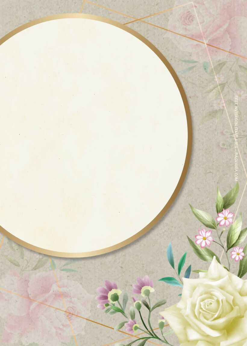 9+ Mirror Floral Wedding Invitation Templates Six