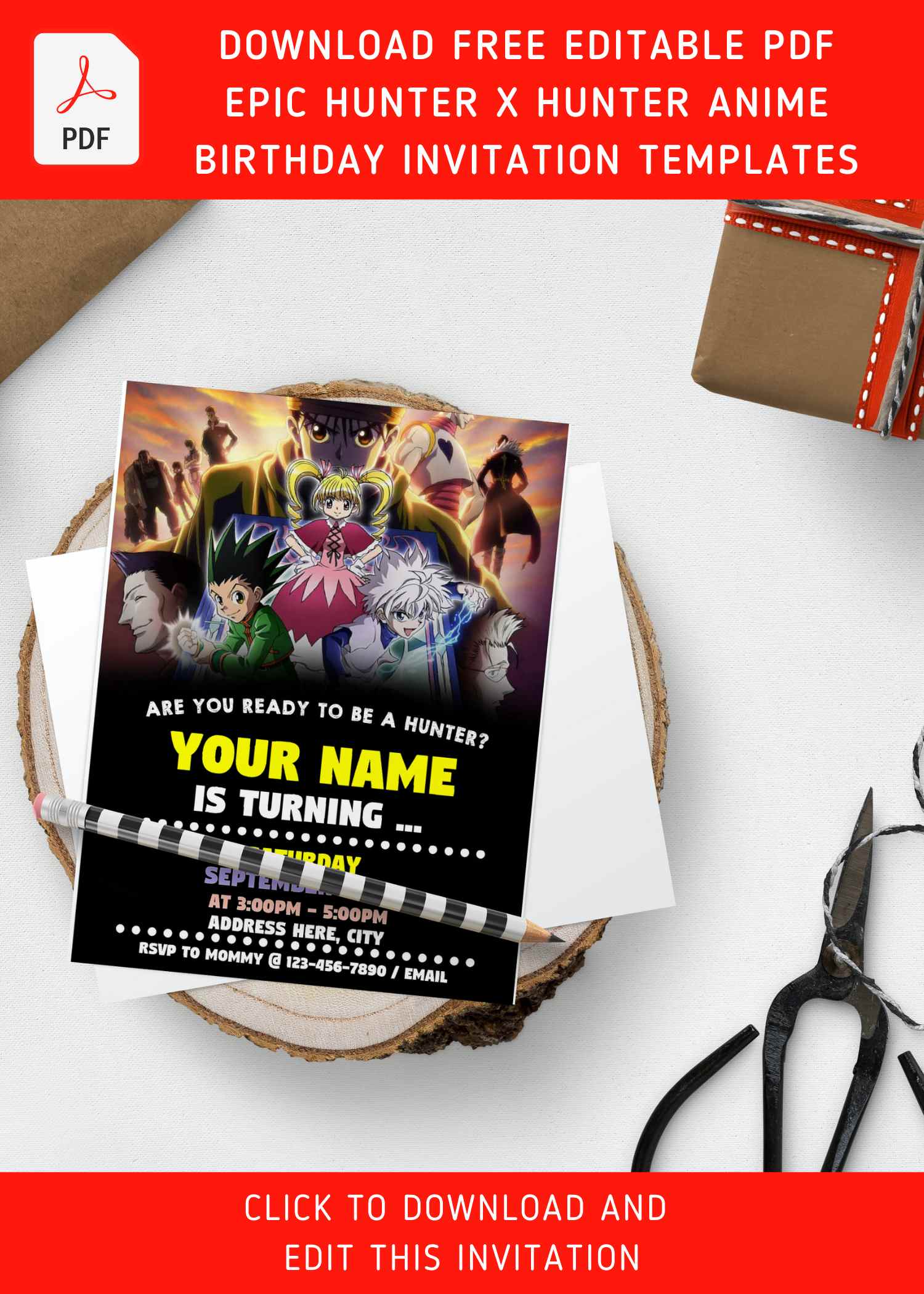 Novel Concept Designs  Death Note  Anime  Birthday Party  Invitation