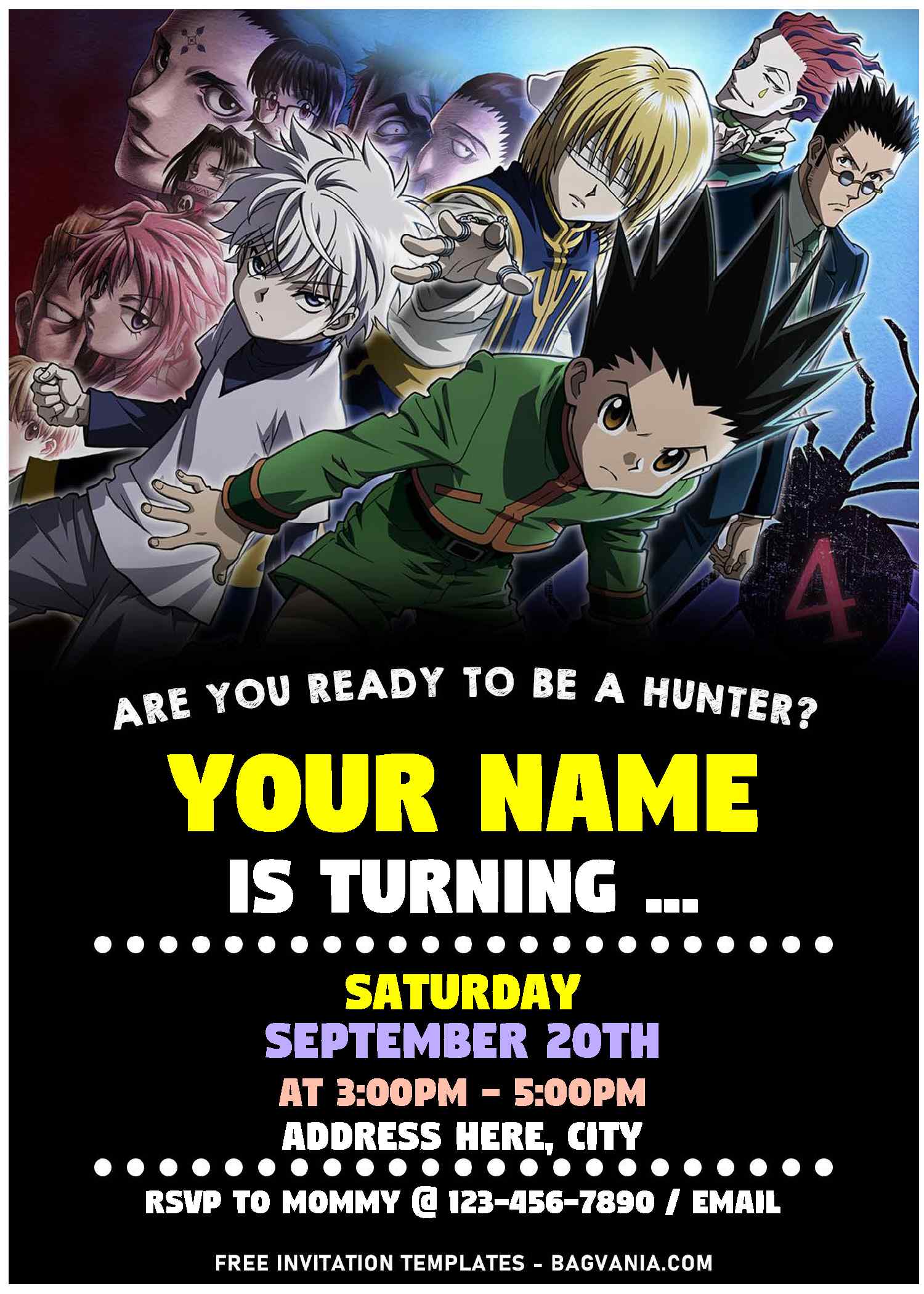 Fairy Tail Anime Invitation Template to Print at Home  Bobotemp