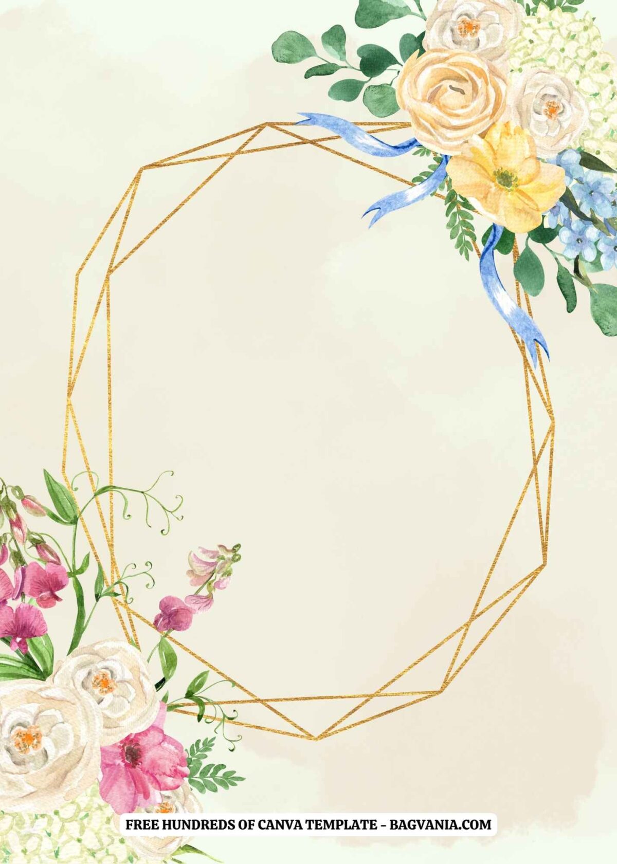 (Free) 10+ Watercolor Sweet Pea Canva Wedding Invitation Templates ...