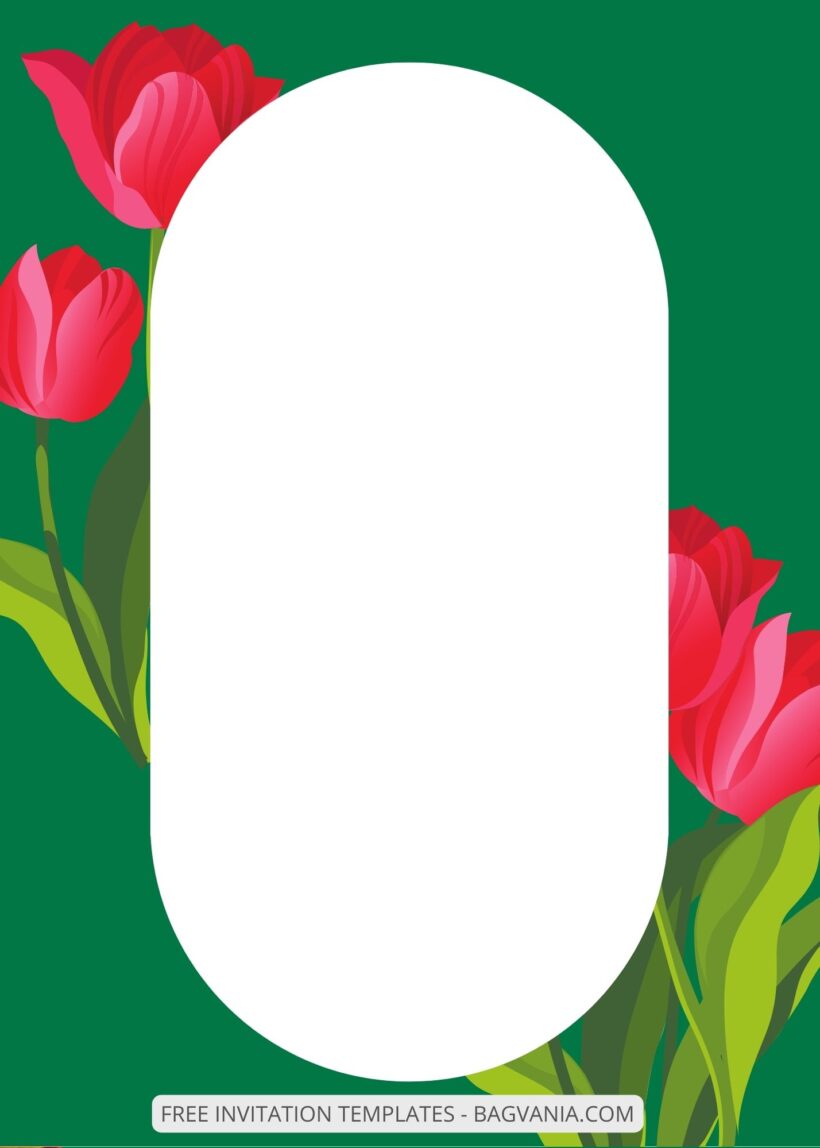 ( Free ) 10+ Blossoming Tulips Canva Wedding Invitation Templates Eight