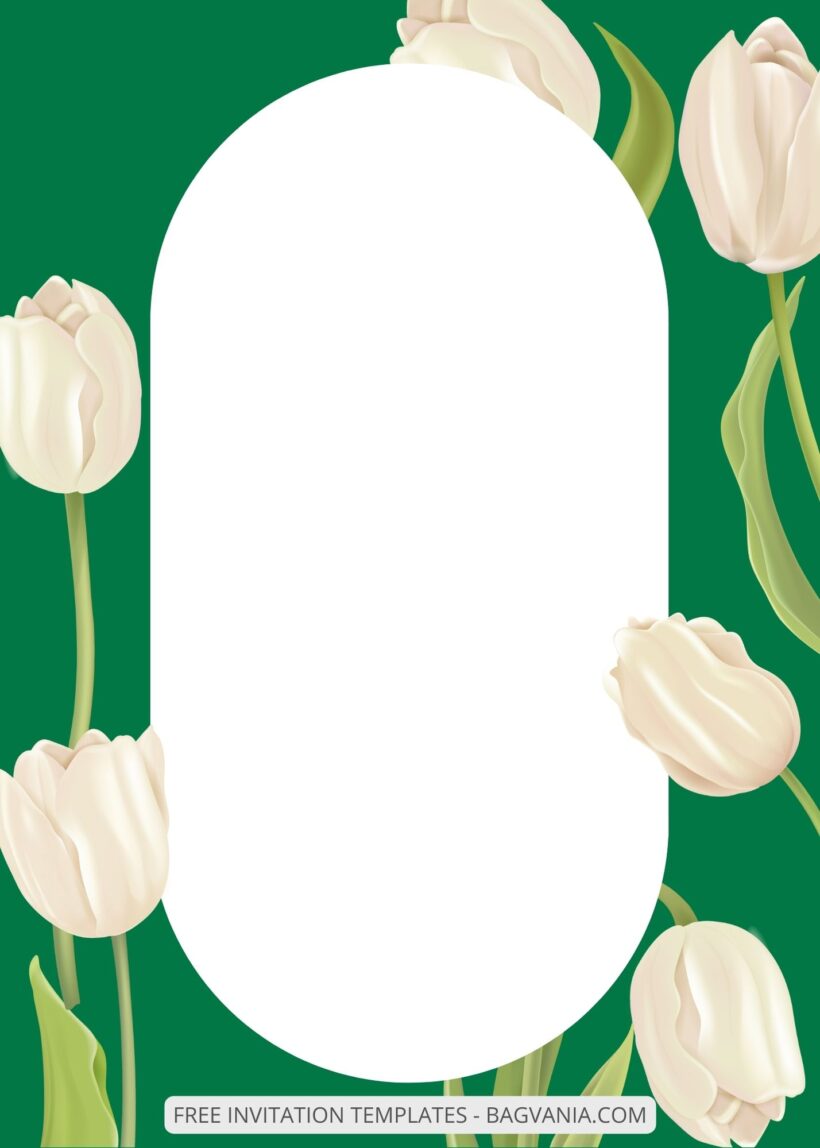 ( Free ) 10+ Blossoming Tulips Canva Wedding Invitation Templates Four